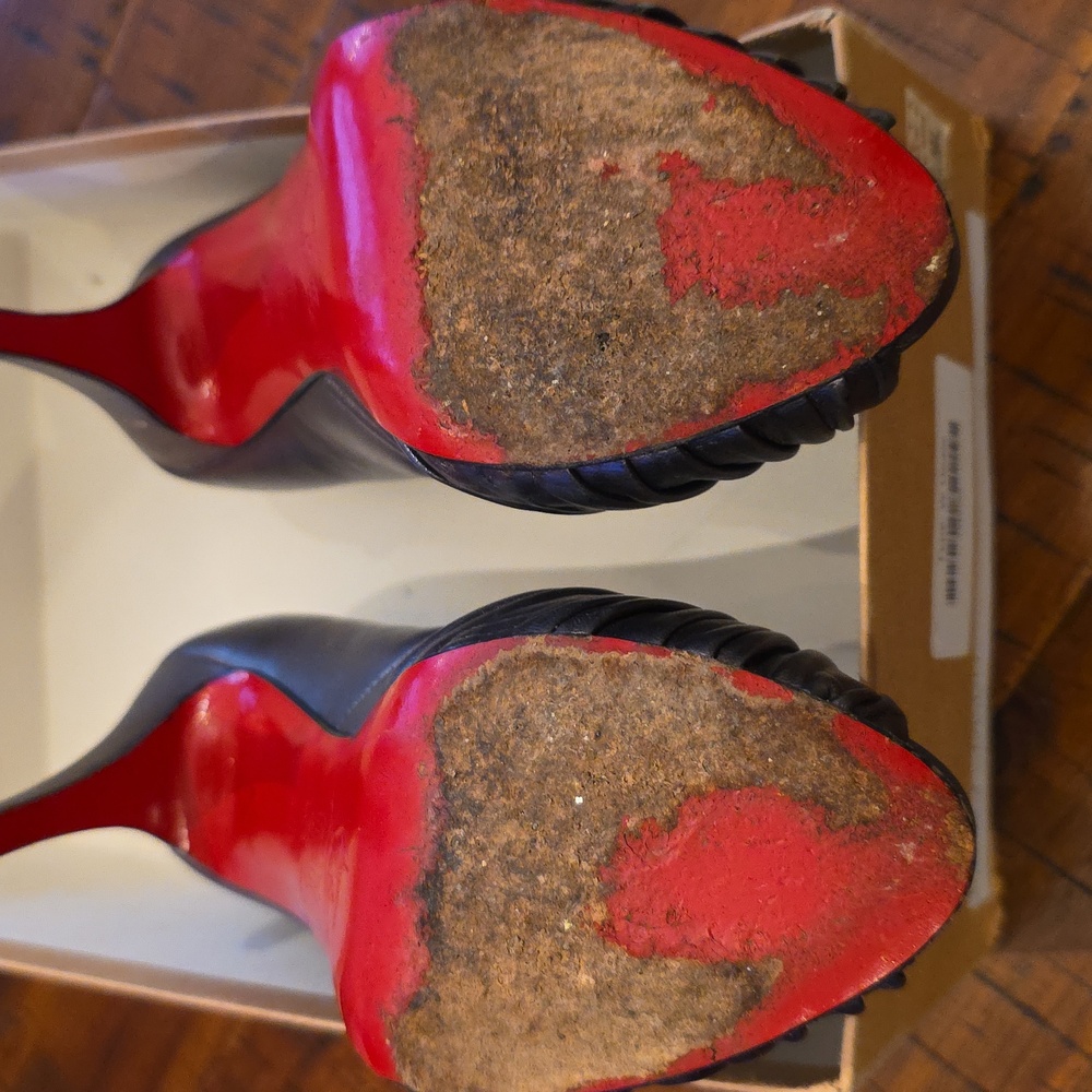 Silver Louboutin Jenny Heels, 36.5 - Picture 6 of 9